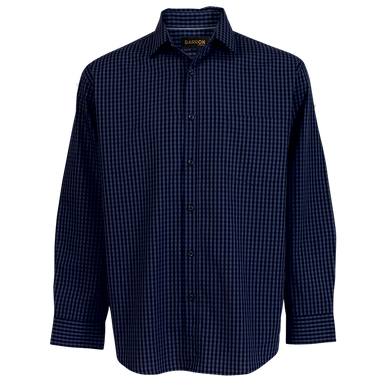 Unity Check Lounge Long Sleeve  Navy / SML / Last 