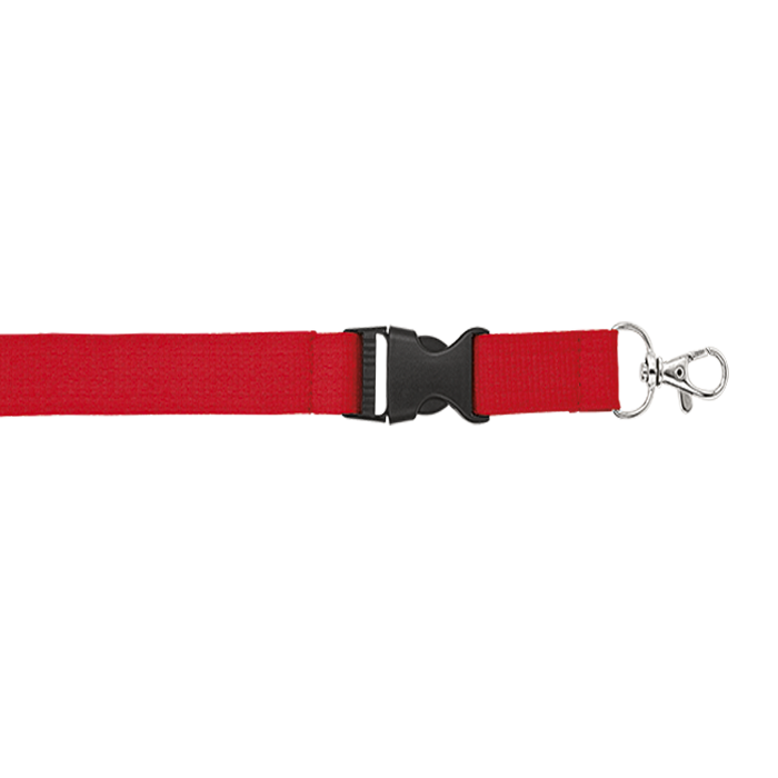 Woven Lanyard With Plastic Buckle