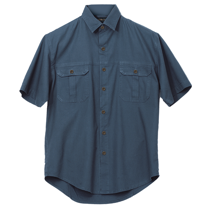 Mens Plain Bush Shirt