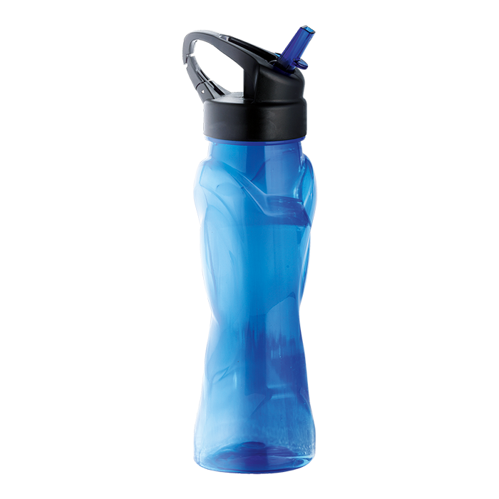 BW0072 - 570ml Curved Body Water Bottle Blue / STD / Regular - Drinkware