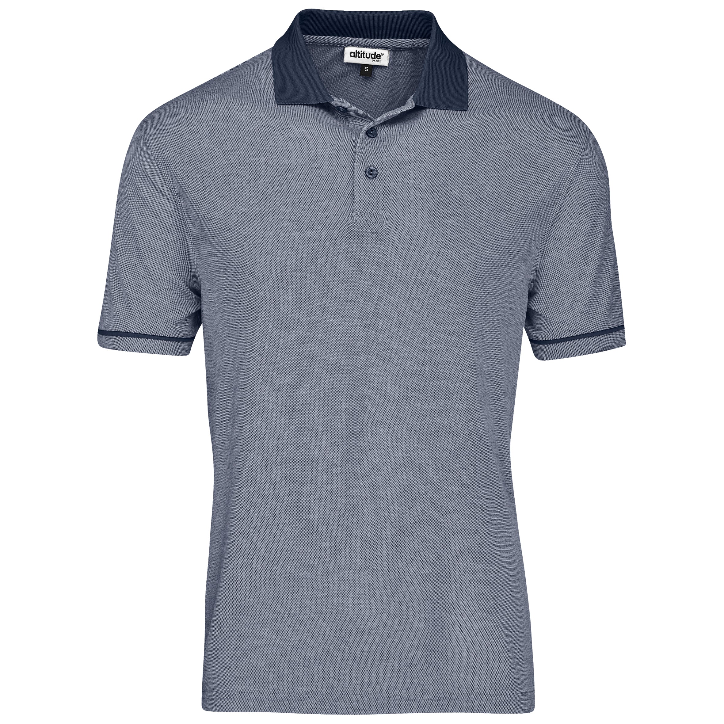 Mens Verge Golf Shirt - Blue