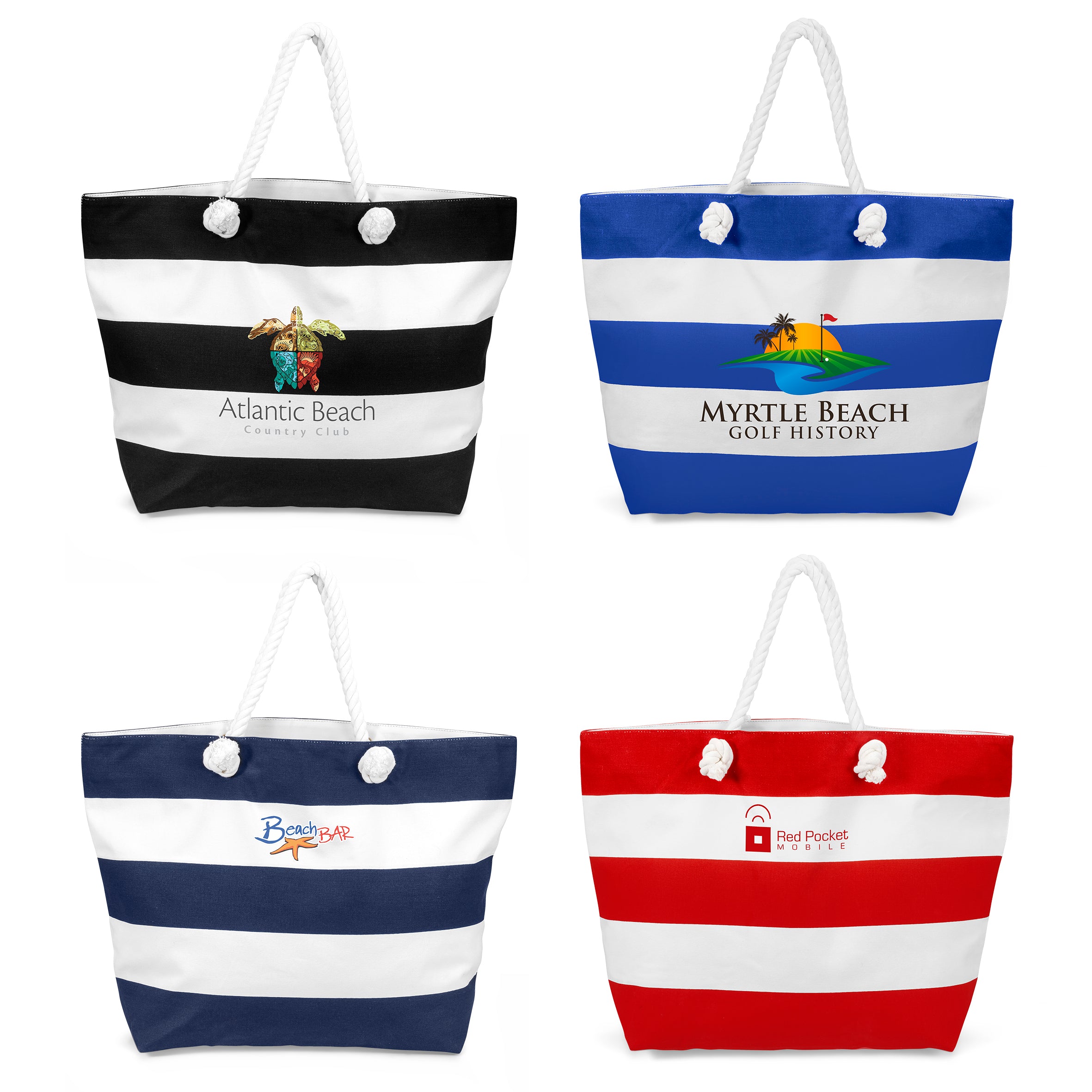 Coastline Cotton Beach Bag