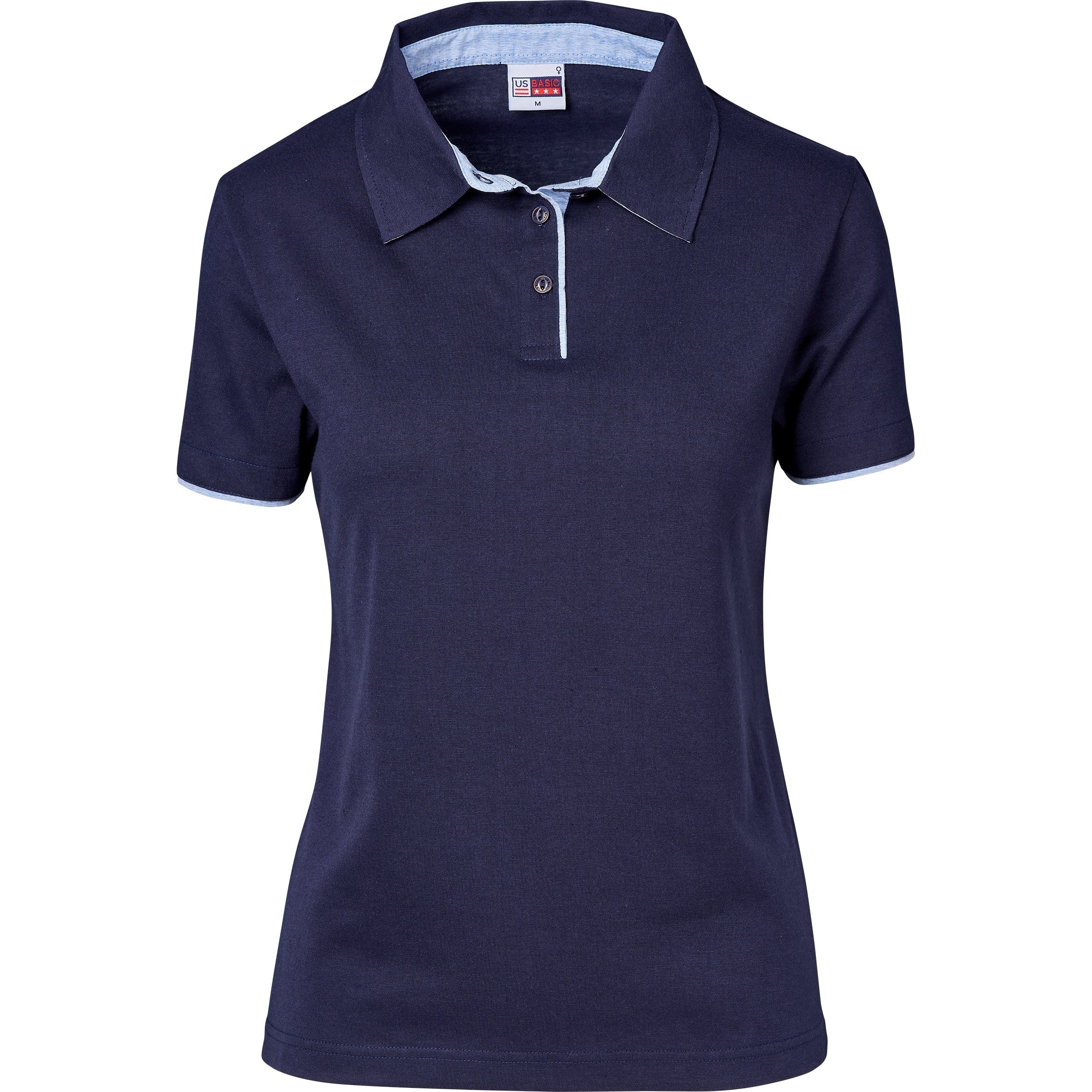 Ladies Delta Golf Shirt-L-Navy-N