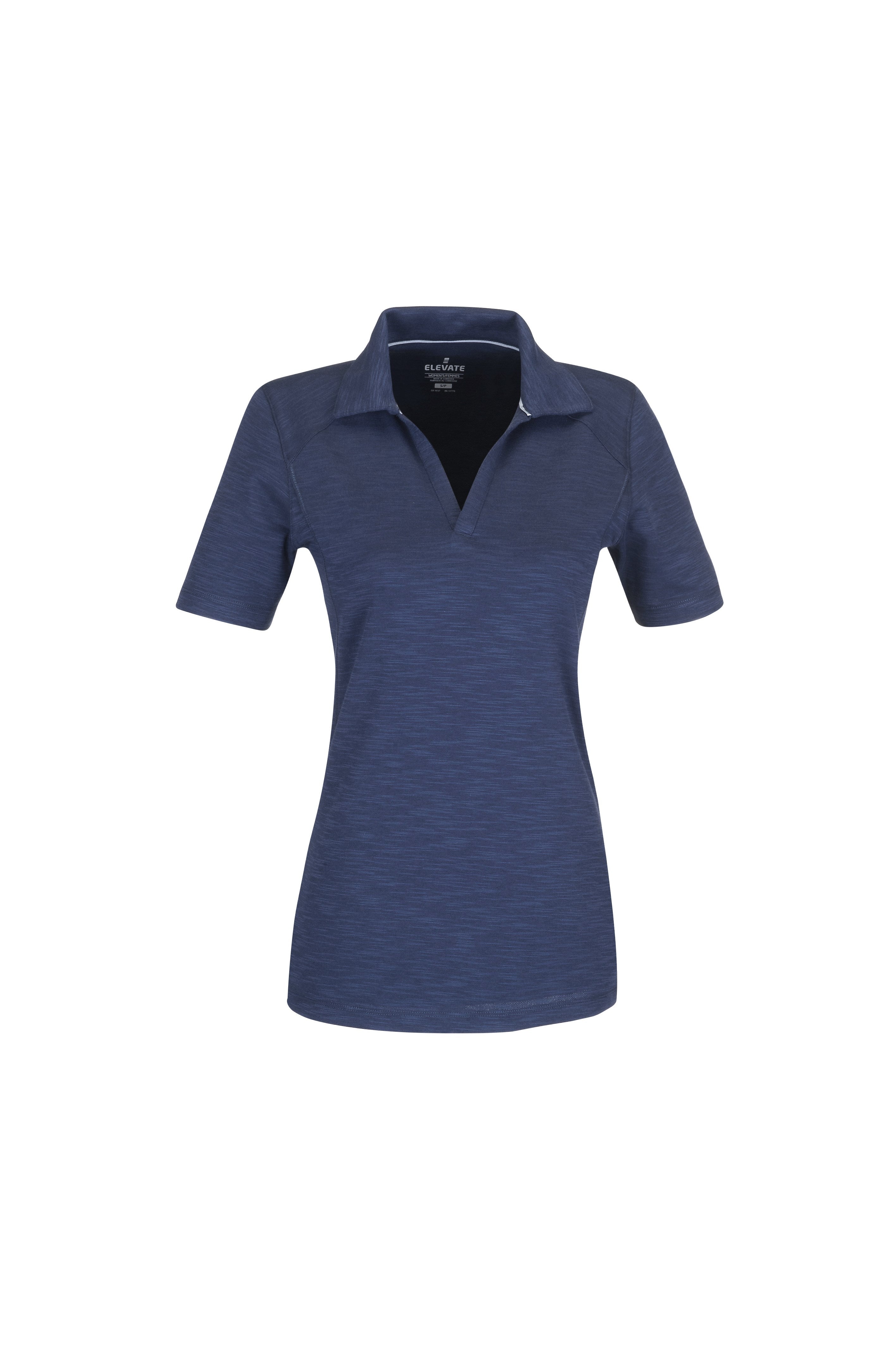 Ladies Jepson Golf Shirt - White Only-L-Navy-N