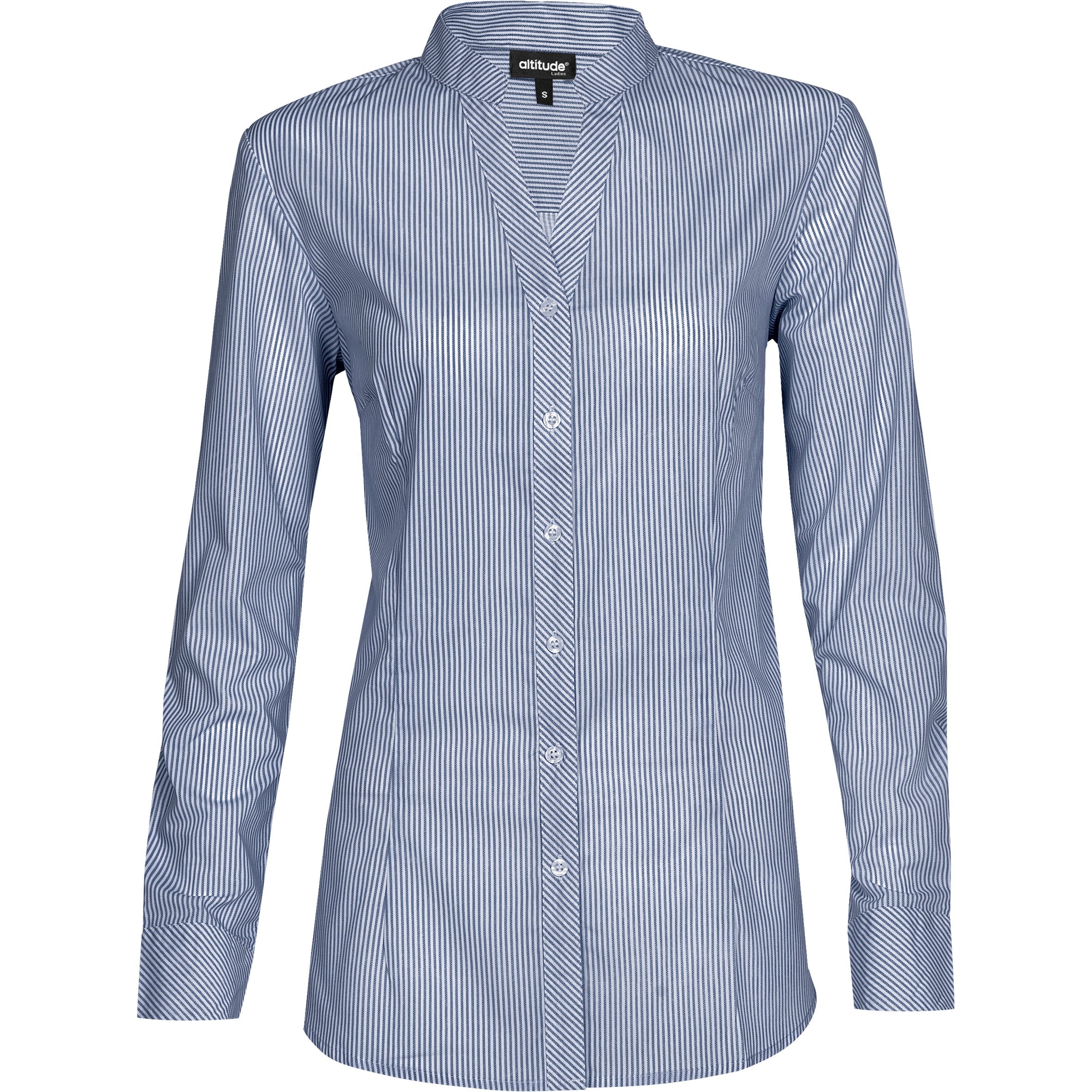 Ladies Long Sleeve Birmingham Shirt - Navy Only-