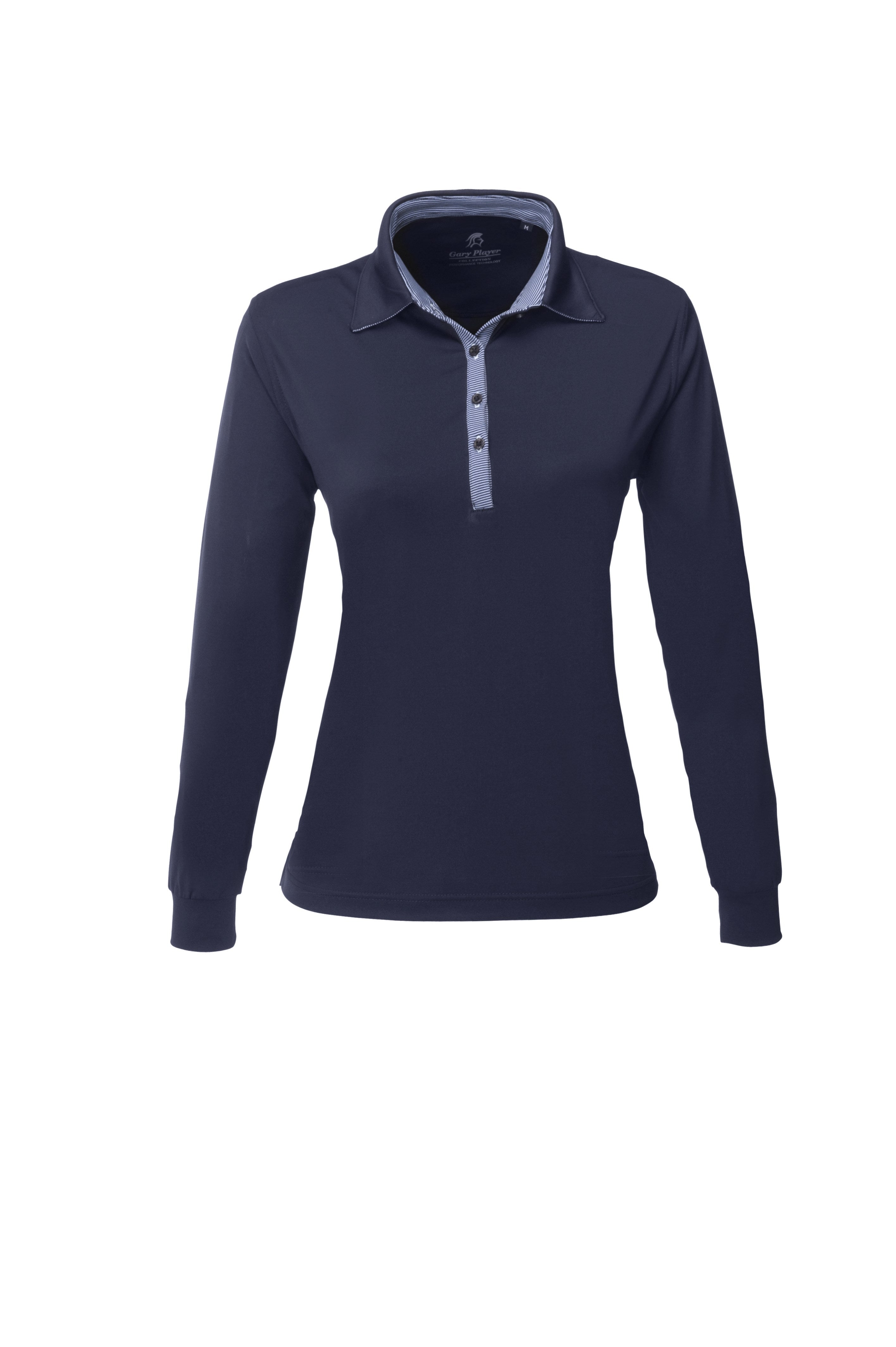 Ladies Long Sleeve Pensacola Golf Shirt - Navy Only-L-Navy-N