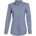 Ladies Long Sleeve Wallstreet Shirt-L-Navy-N
