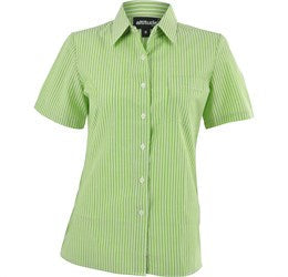 Ladies Short Sleeve Drew Shirt - Light Blue Only-L-Lime-L