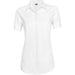 Ladies Short Sleeve Wallstreet Shirt - Blue Only-L-White-W