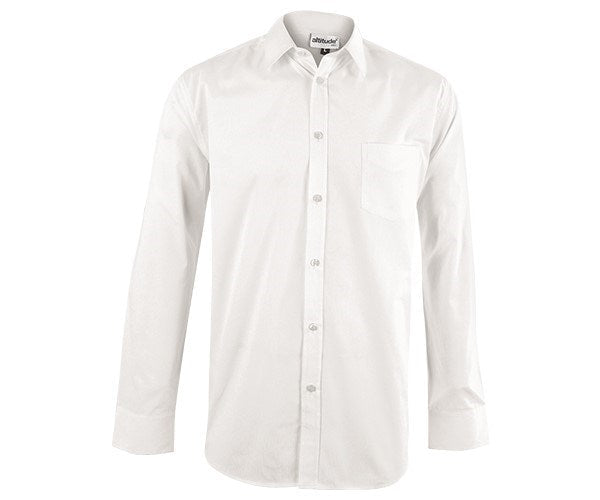 Mens Long Sleeve Haiden Shirt - White Only-