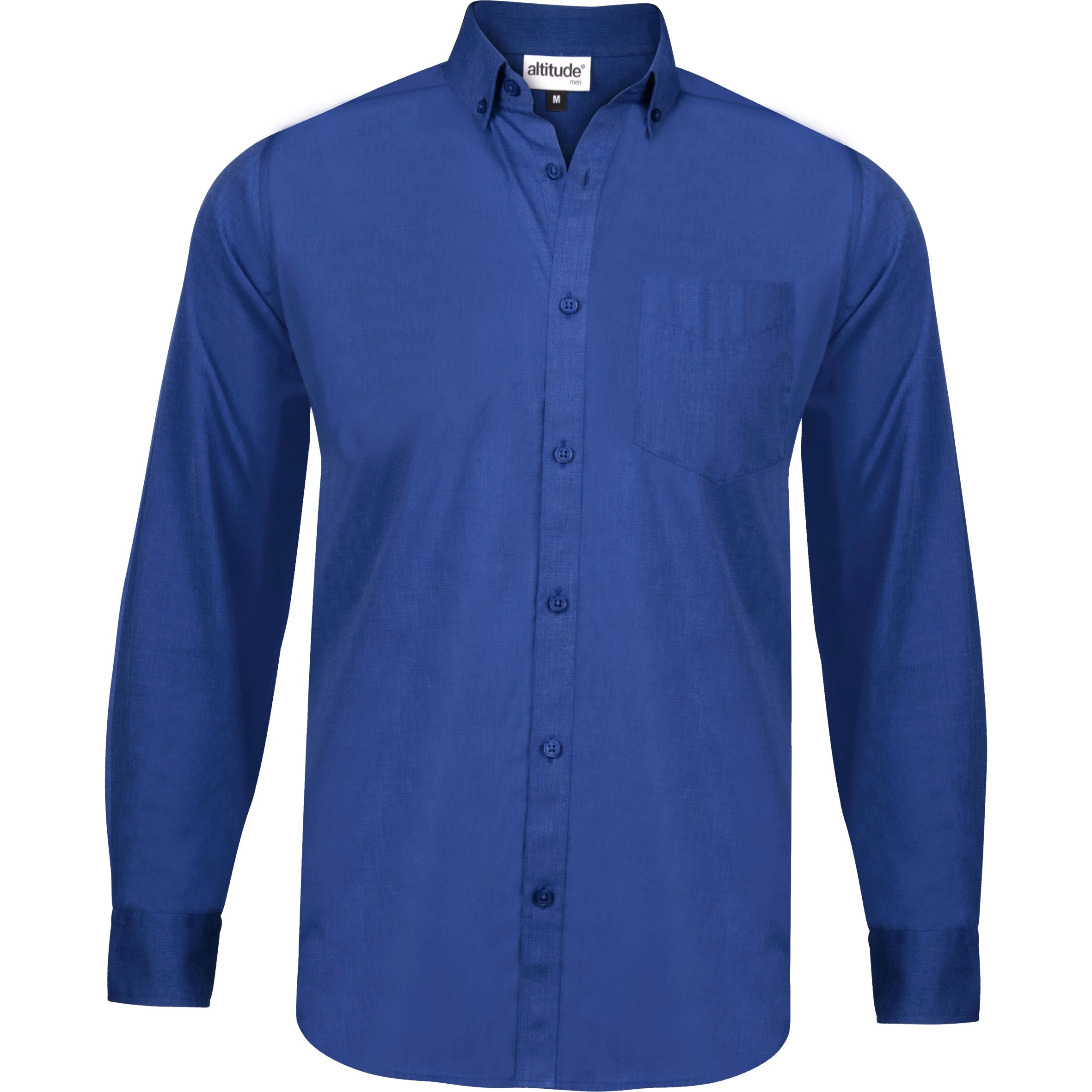 Mens Long Sleeve Viscount Shirt - Royal Blue Only-