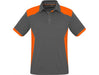 Mens Rival Golf Shirt - Grey Orange Only-