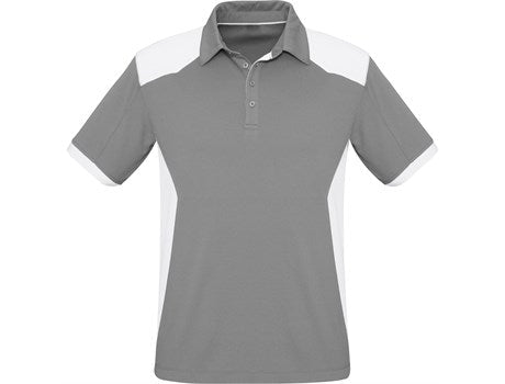 Mens Rival Golf Shirt - Grey Orange Only-