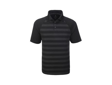 Mens Shimmer Golf Shirt - Black Only-