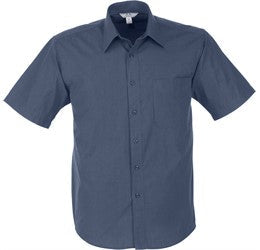 Mens Short Sleeve Micro Check Shirt-