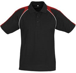 Mens Triton Golf Shirt - Black Teal Only-Shirts & Tops