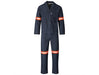 Vintage 100% Cotton Denim Conti Suit - Reflective Arms & Legs - Orange Tape-